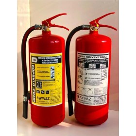 Resim Ayvaz 6 kg Yangın Söndürme Tüpü +Askı Aparatı+ Yön Levhası A 
