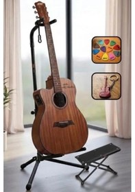 Resim Gitar Standı Ve Ayaklık Seti, Kullanışlı Pena İle Birlikte, Enstrümanınızı Güvende Tutun 183 Açık Mavi 