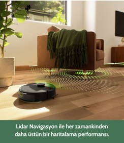 Resim iRobot Roomba 105 Combo AutoEmpty Robot Süpürge ve Paspas (Siyah) 
