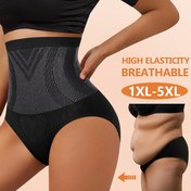 Resim 1pc MIOTAN Yüksek Bel Şekillendirici Külot Kadınlar İçin - Dikişsiz, Nefes Alabilir ve Sıkı Kontrol Karın İnceltici Külotlar, Büyük Beden (1XL-5XL), Yumuşak ve Rahat, Büyük Beden İç Çamaşırı 
