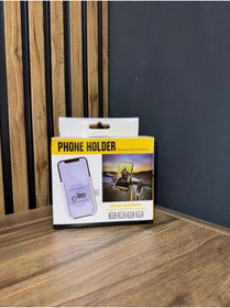 Resim TIEN " Metal Motosiklet Telefon Tutucu – Yandan Ayarlanabilir, Her Telefon Modeline Uyumlu " 