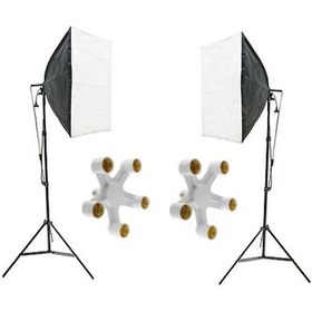 Resim 5 Duylu Softbox (2 Adet) + 2 M Işık Ayağı Lambasız 