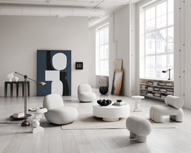 Resim 101 Copenhagen Big Foot Tabure Petit - Off White 