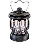 Resim Yaozixa Siyah Led Kamp Lambası, Şarjlı, 20-280 Lumen, 6-24 Saat Kullanim Süresi, Demir+abs Malzeme Siyah 