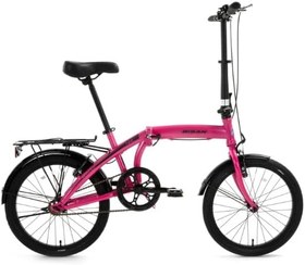 Resim Bisan Twin Katlanır Bisiklet 32 Cm V Fren 20 Jant Vitessiz Metalik Pembe Pembe - Siyah 