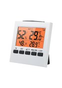 Resim Singree Ev Ve Sera Kullanımı İçin Mini Dijital Sıcaklık Ve Nem Ölçer, Lcd Ekran, İç/dış Ortam Ölçümü, Alarm Fonksiyonu 