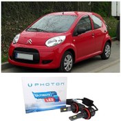 Resim Citroen C1 Led Xenon Uzun + Kısa Far Ampulü H4 Ultimate Yeni Seri Beyaz 