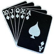 Resim X-SHOP 10JQKA FLUSH POKER BADGES PATCHES ARMA PEÇ KOT YAMASI 