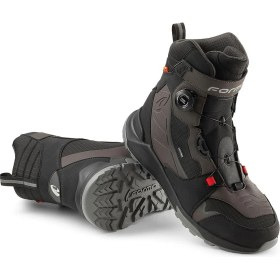 Resim Forma Adv Kite Korumalı Adventure Motosiklet Botu Siyah Gri Kahverengi 