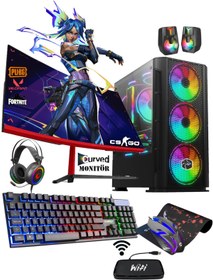 Resim Gamepage Kratos X50 Ryzen 5 5500 32GB 1TB M.2 Nvme SSD RTX3050 24" 170Hz Oyuncu Masaüstü Bilgisayarı 