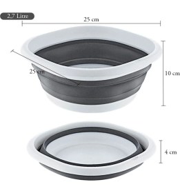 Resim Pazar Kapısı Katlanır Badya Akordiyon Leğen 2,7 Litre 