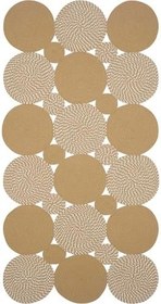 Resim Cool Halı Luke Kahverengi Yıkanabilir Mutfak Halısı Dekoratif Leke Tutmayan Hasır Tezgah Önü Mutfak Paspası 