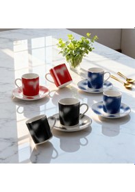 Resim Güral Camelia 12 Parça 6 Kişilik Kahve Fincan Takımı 62421 4875354 