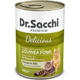 Resim Dr.Sacchi Av Hayvanlı Konserve Yetişkin Kedi Maması 400 G 