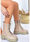 Resim Fox Shoes Ten Kalın Taban Bağcıklı Kadın Postal Bot L996750009 