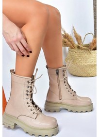 Resim Fox Shoes Ten Kalın Taban Bağcıklı Kadın Postal Bot L996750009 