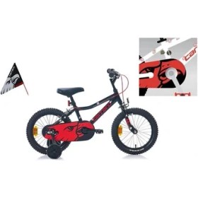 Resim Carraro Red Eagle Erkek Çocuk Bisikleti 220H V 16 Jant Kırmızı Siyah 