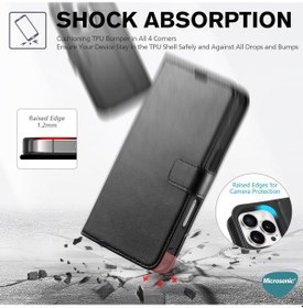 Resim Microsonic Vivo V40 5g Kılıf Delux Leather Wallet Gold - 