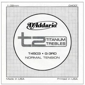 Resim D'addario T4503 Klasik Gitar Tek Tel. T2 Serisi. Tıtanıum Trebles 