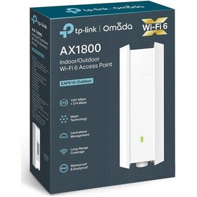 Resim Tp-lınk Omada Eap610-outdoor Ax1800 Dual Band Wıfı6 1xgbıt Rj45 574mbps/2.4ghz/1201mbps/5ghz Access Poınt Adaptörlü 