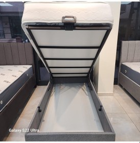 Resim TEK KİŞİLİK YATAK BAZA BAŞLIK (AZRA SLEEP YATAKLI) 