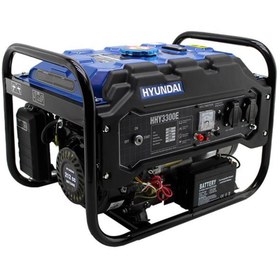 Resim Hyundai HHY3300E Benzinli Jeneratör – 2.8 kW, 7 HP, 213 cc, Monofaze, Marşlı ve İpli Çalıştırma, AVR 