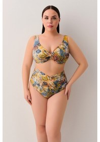 Resim Suwen Freya Önü Burgulu Bikini Üst Sb25570984984 Etnik Desenli 