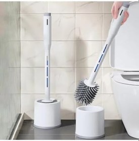 Resim Geseus Deterjan Hazneli Silikon Klozet Fırçası Klozet Temizleme Fırçası 