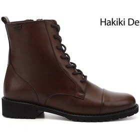 Resim Gönderi(R) Gönderi R Kadın Kahve Antik Fermuarlı Kauçuk Taban Hakiki Deri Postal Bot Dkzb61346498 Kahve 