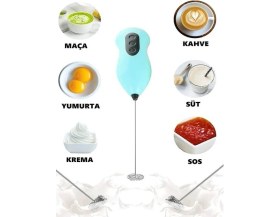Resim Baysa Pilli Mini Mixer Kahve Süt Köpürtücü Karıştırıcı Cappuccino Mixer 