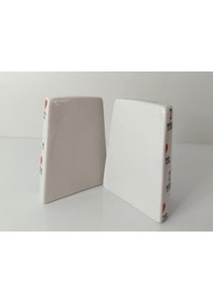 Resim Seramik Kalpli Tuzluk Biberlik 2 Li Set Baharat Saklama Kutuları 