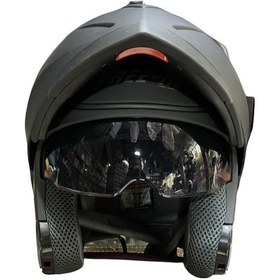 Resim Free-M FR-961 Çene Açılır Kask Mat Siyah 