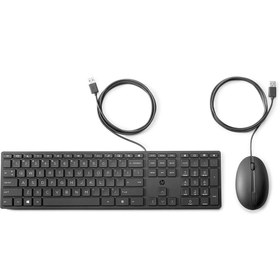 Resim HP 320MK Siyah Kablolu Klavye Mouse Seti 9SR36AA 