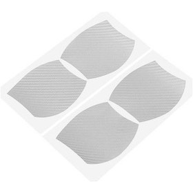 Resim Gümüş 4 Adet Oto Kolu Çizilmeye Karşı Koruyucu Araba Etiket Kapı Kase Koruma Filmi Çıkartması 