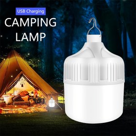 Resim Taşınabilir LED Kamp Feneri Kanca ile, Süper Parlak USB Şarj Edilebilir El Feneri, Cilalı Metal Kaplama, PP Malzeme, ≤36V, Lityum Pil, Acil Durum, Macera, Balıkçılık, Festivaller - Noel, Cadılar Bayramı, Ramazan, Şükran Günü, Anneler Günü için 