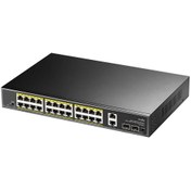 Resim cudy GS1026PS2 2port Gigabit 24PORT Gigabit Poe 10/100MBPS 300W Metal Kasa Switch 