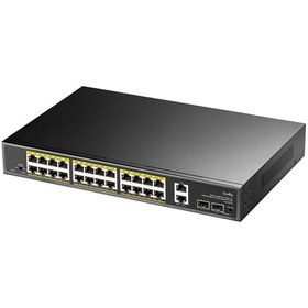Resim cudy GS1026PS2 2port Gigabit 24PORT Gigabit Poe 10/100MBPS 300W Metal Kasa Switch 