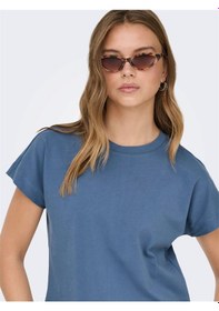 Resim Only Onlerıca S/s Top Jrs Noos Kadın Mavi T-shirt - 15308926 