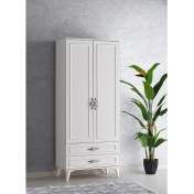Resim Sivas Gözde Mobilya Irmak 2 Kapılı 2 Çekmeceli Gardrop Elbise Dolabı 80X48X195CM 