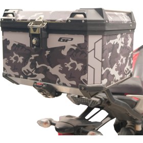Resim Gp Kompozit DSN01 Universal 45 Lt Desenli Alüminyum Motosiklet çantası 