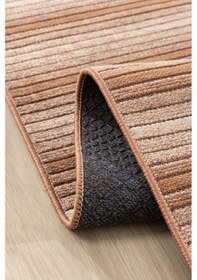 Resim Koza Halı Stripe Terra Kilim Kaymaz Taban Salon Oturma Odası Antre Halısı 3 Terra 