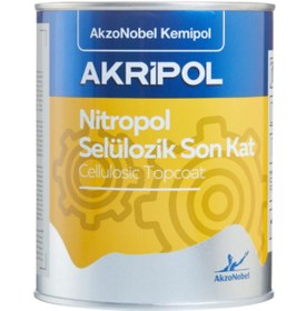 Resim Akzonobel Nitropol Selülozik Sonkat Ölü Mat Siyah Boya 0.95 Ml 