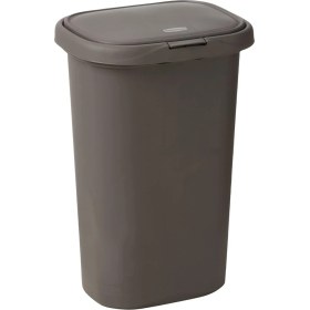Resim AyrStore Kapaklı Yaylı Mutfak Banyo Çöp Kovası, 13 Galon Gri Plastik Çöp Kutusu, 49.2 Litre 