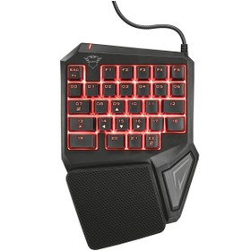 Resim Trust GXT 888 ASSA Tek Elli Numerik RGB Klavye 