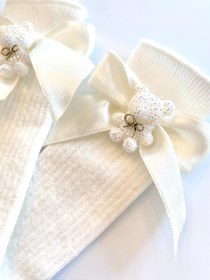 Resim White Teddy Ecru Socks 
