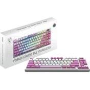 Resim Arey MSI FORGE GK600 TKL VİOLET MEKANİK GAMING KLAVYE 