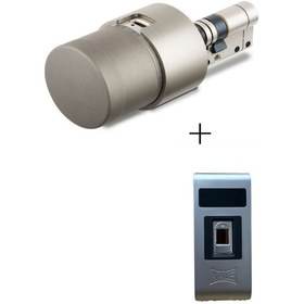 Resim Kale K-tech Yeni Nesil Akıllı Silindir - Motorlu Kilit Ve Parmak İzi Okuyucu Seti 1 ADET 