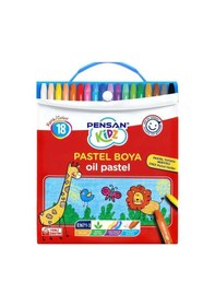 Resim Pensan Kidz Çantalı Pastel Boya 18 Renk Set Çok Renkli 