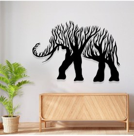 Resim Fil Tablo Lazer Kesim Hayvan Temalı Metal Sac Tablo 