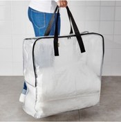 Resim IKEA Şeffaf Çamaşırlık Çanta Hurç Düzenleyici 65-22-65 Cm 